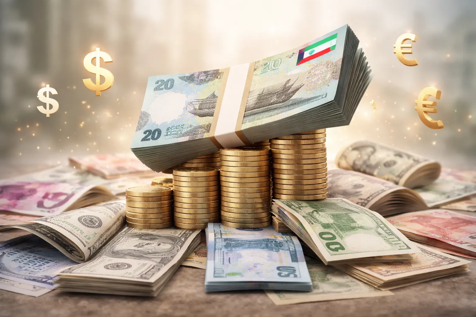 الدينار الكويتي يصعد أمام 4 عملات أجنبية بقيادة الإسترليني.. ويتراجع مقابل الدولار وبعض العملات العربية